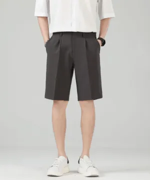 🔥 Fashion Summer Ice Silk Suit Shorts for Men – Cool & Stylish