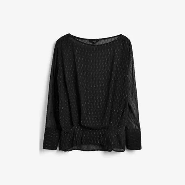 465256 GO JACQ TIE SIDE BLK 6 LS TOPS
