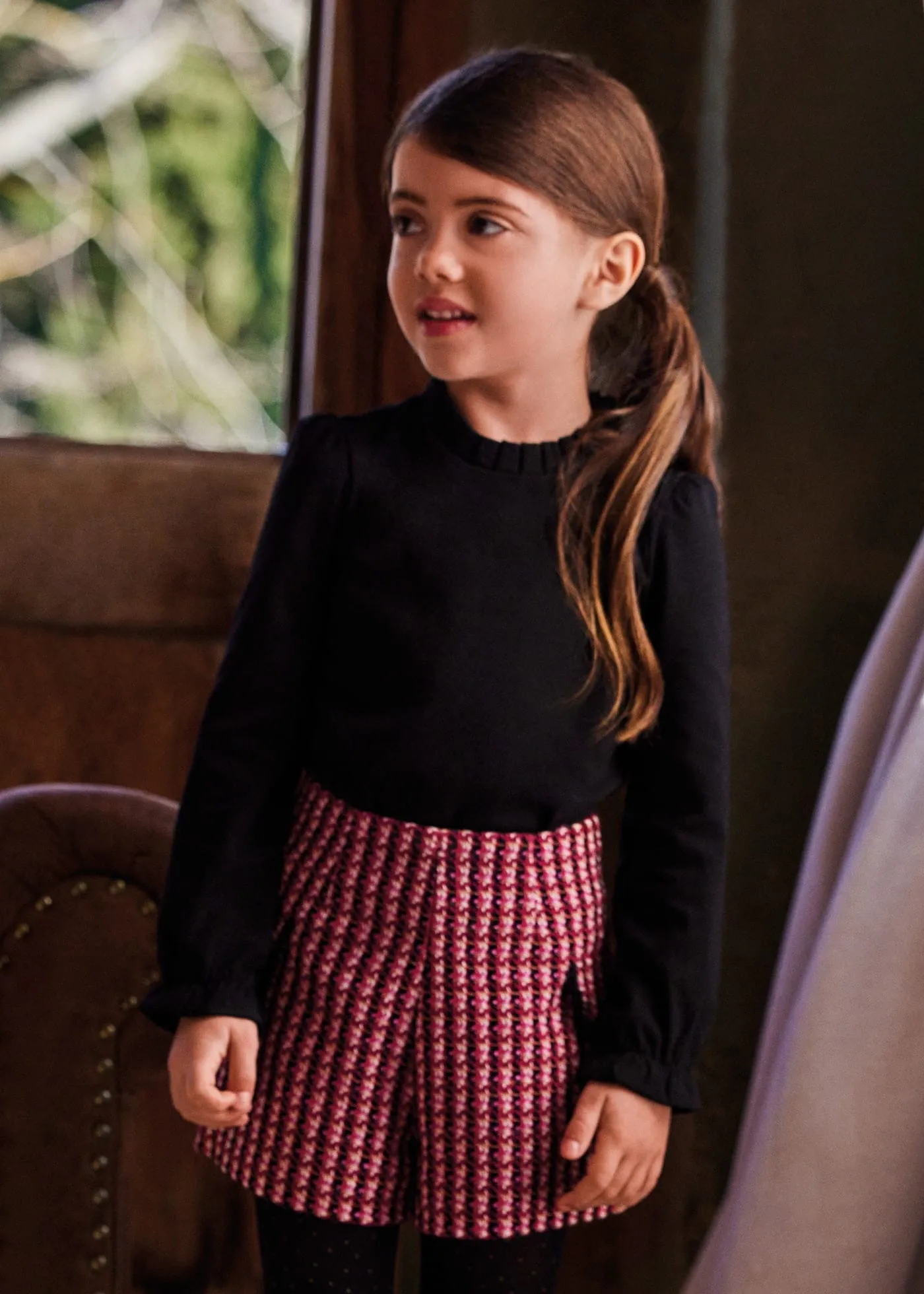 Abel & Lula Houndstooth Shorts
