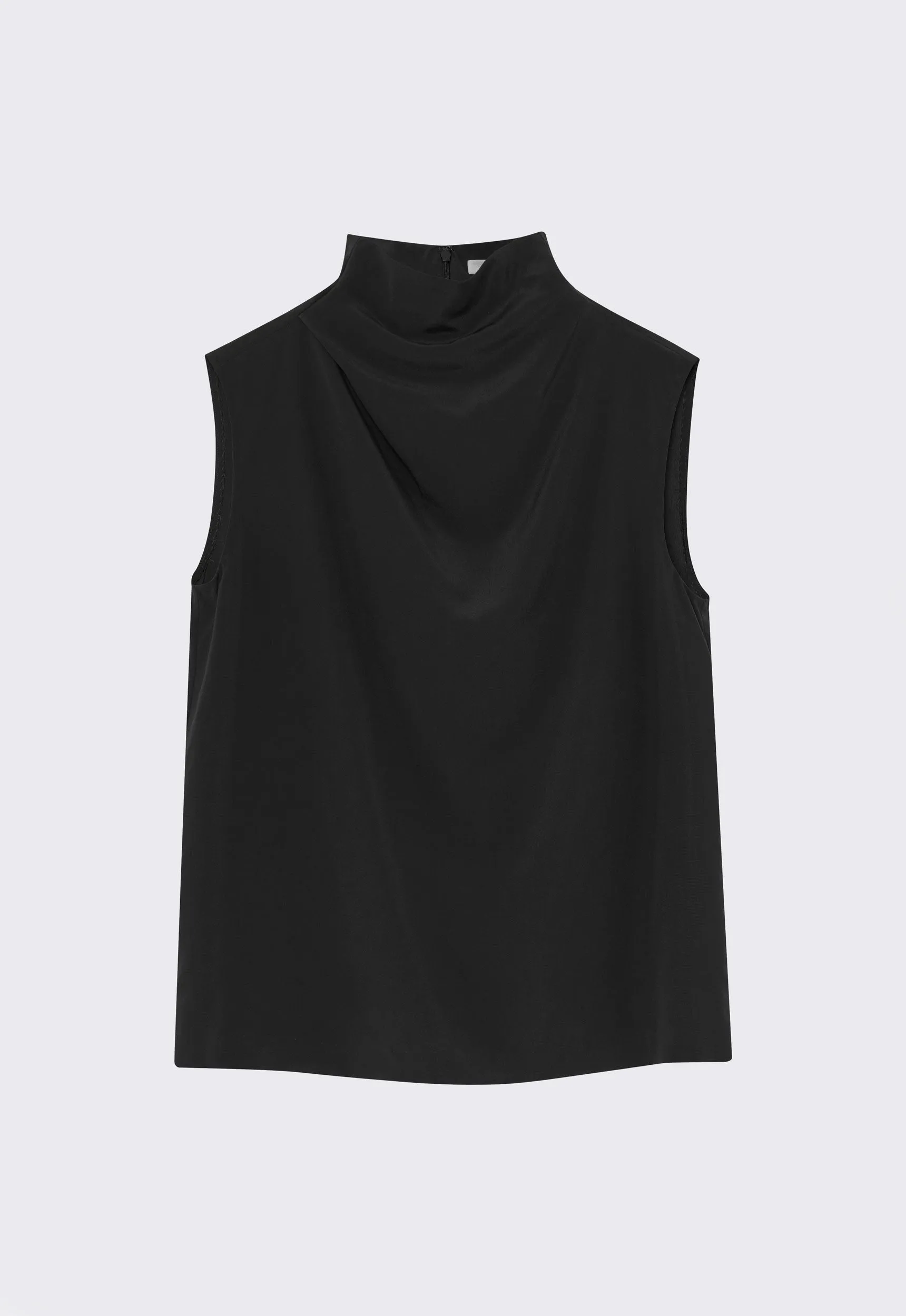 Abel Silk Top - Black