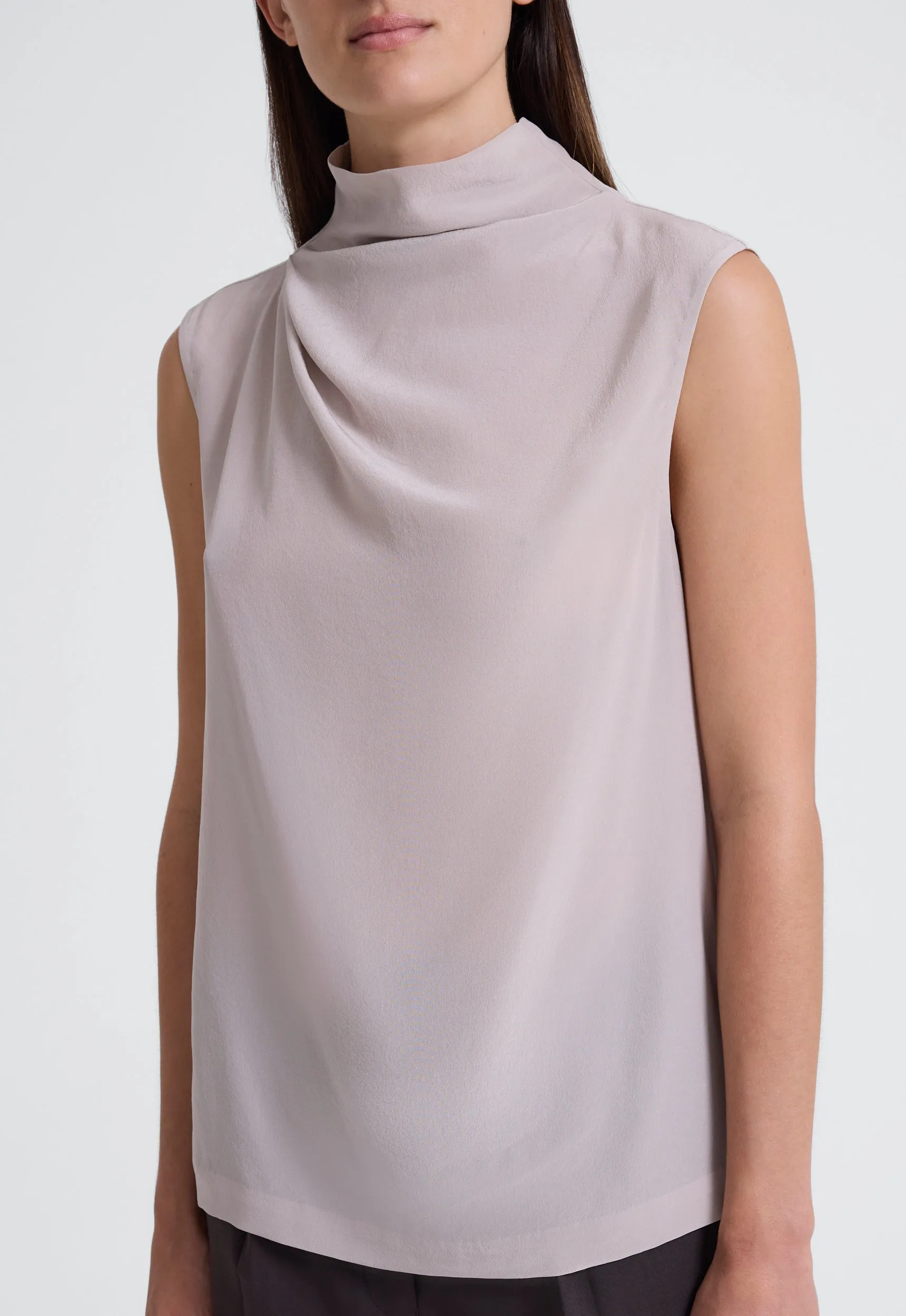 Abel Silk Top - Pearl