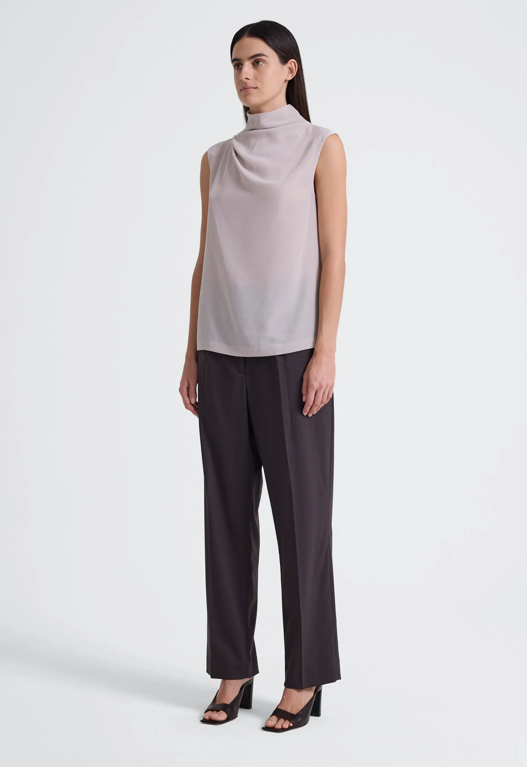 Abel Silk Top - Pearl