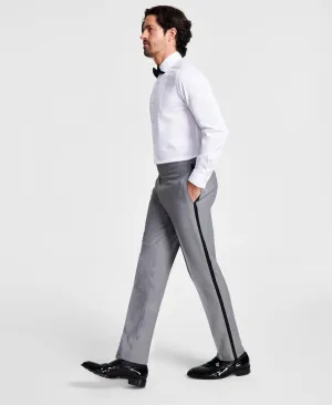Alfani Mens Slim Fit Stretch Tuxedo Pants Light Grey 30 x 30