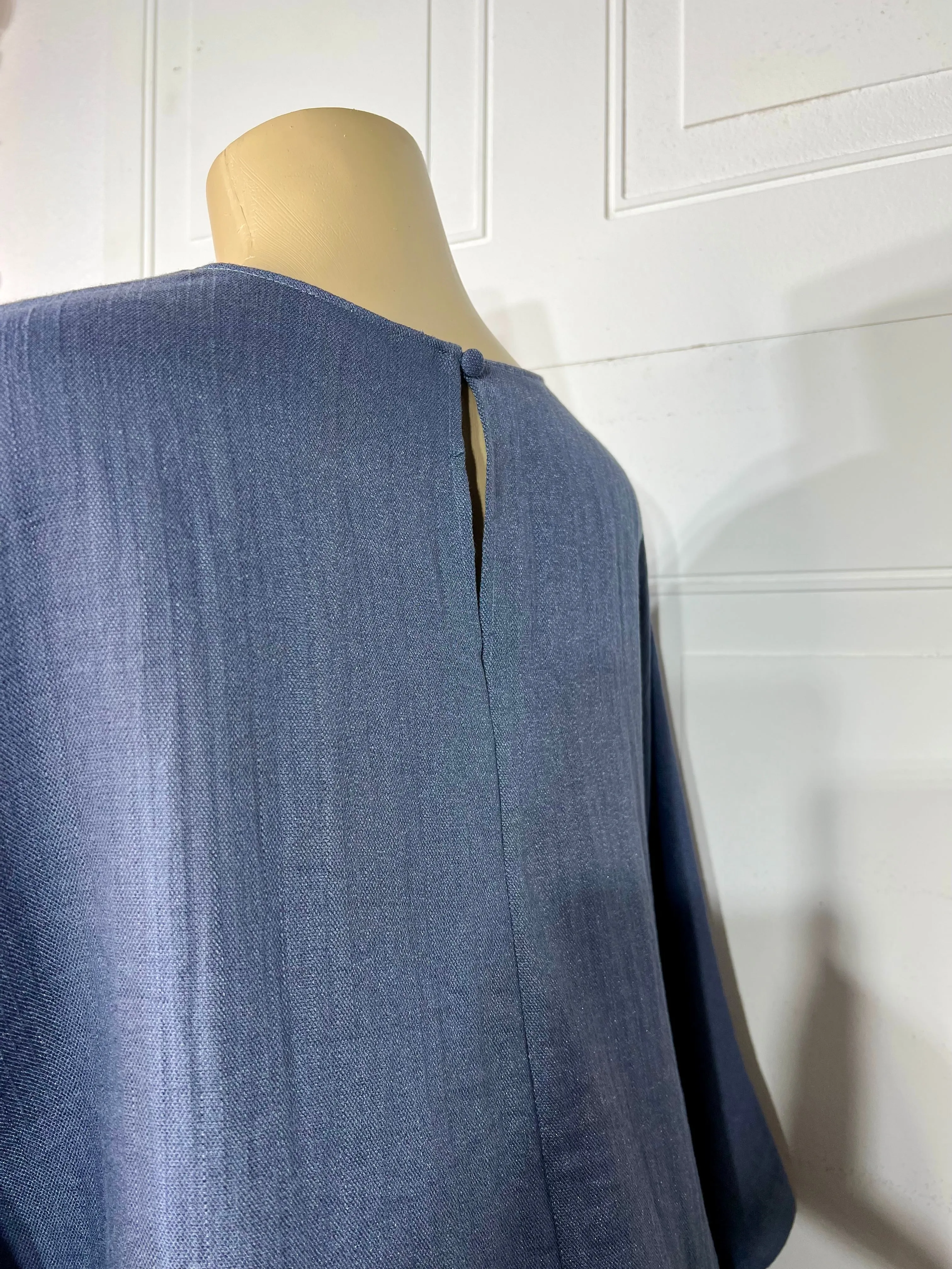 Aliss Round Neck Linen Blend Top