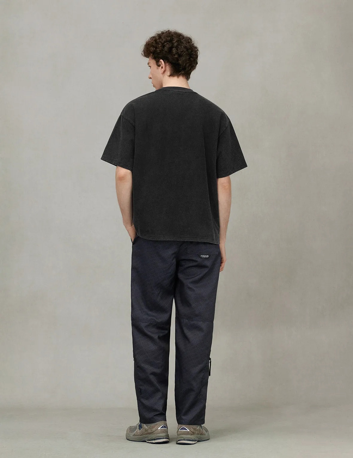 Allover Logo Print Loose Fit T-shirt