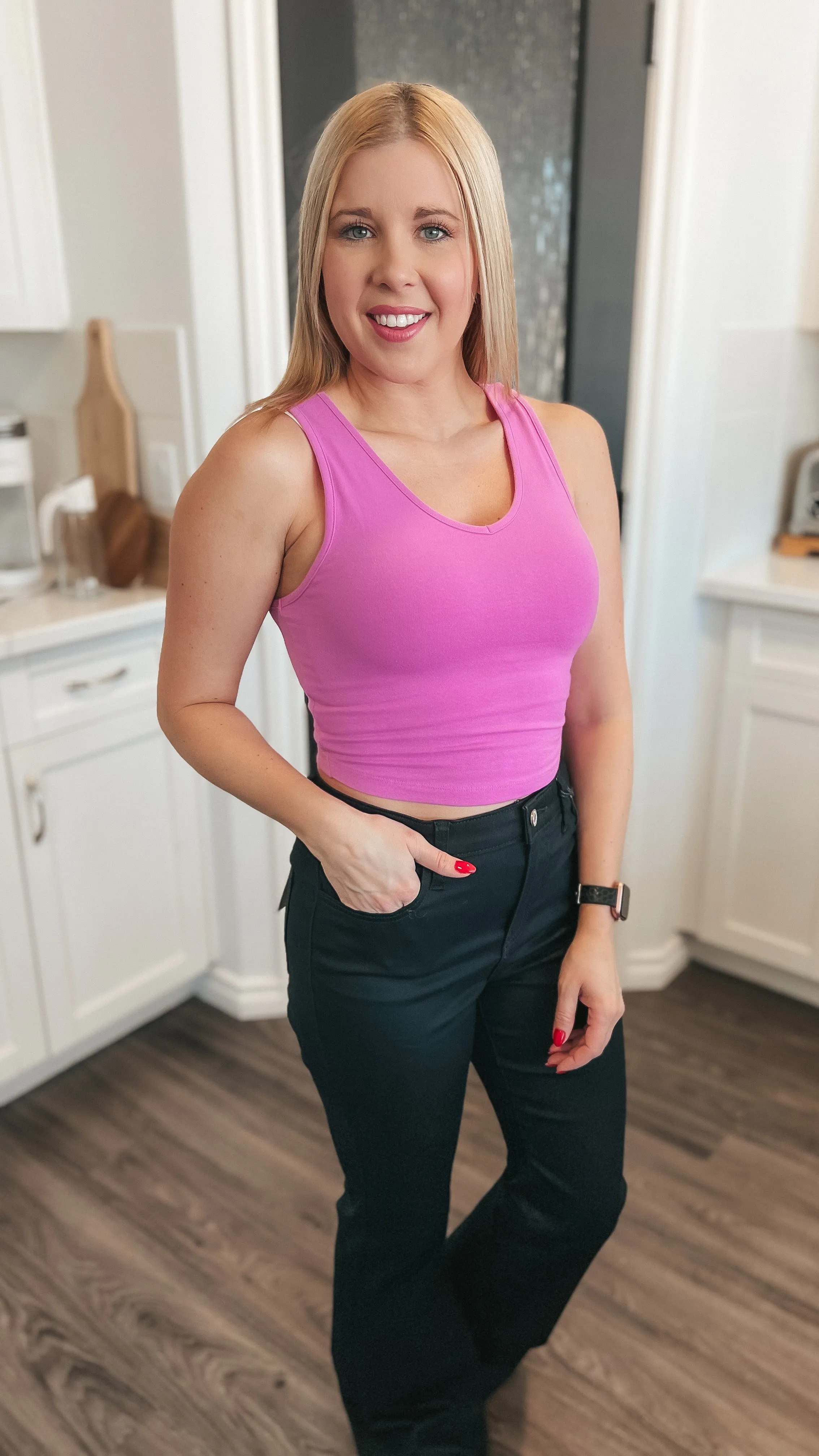 Arianna Tank Top: Bright Mauve *SALE*