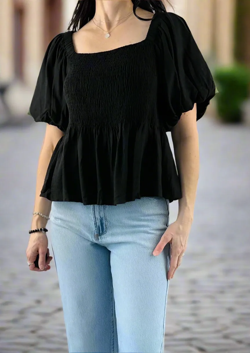 ASTER PUFF SLEEVE TOP
