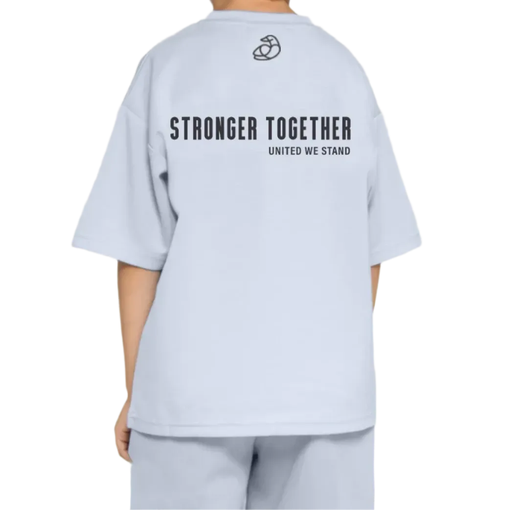 Batta Kids Oversized Soft T-Shirt Silver Blue
