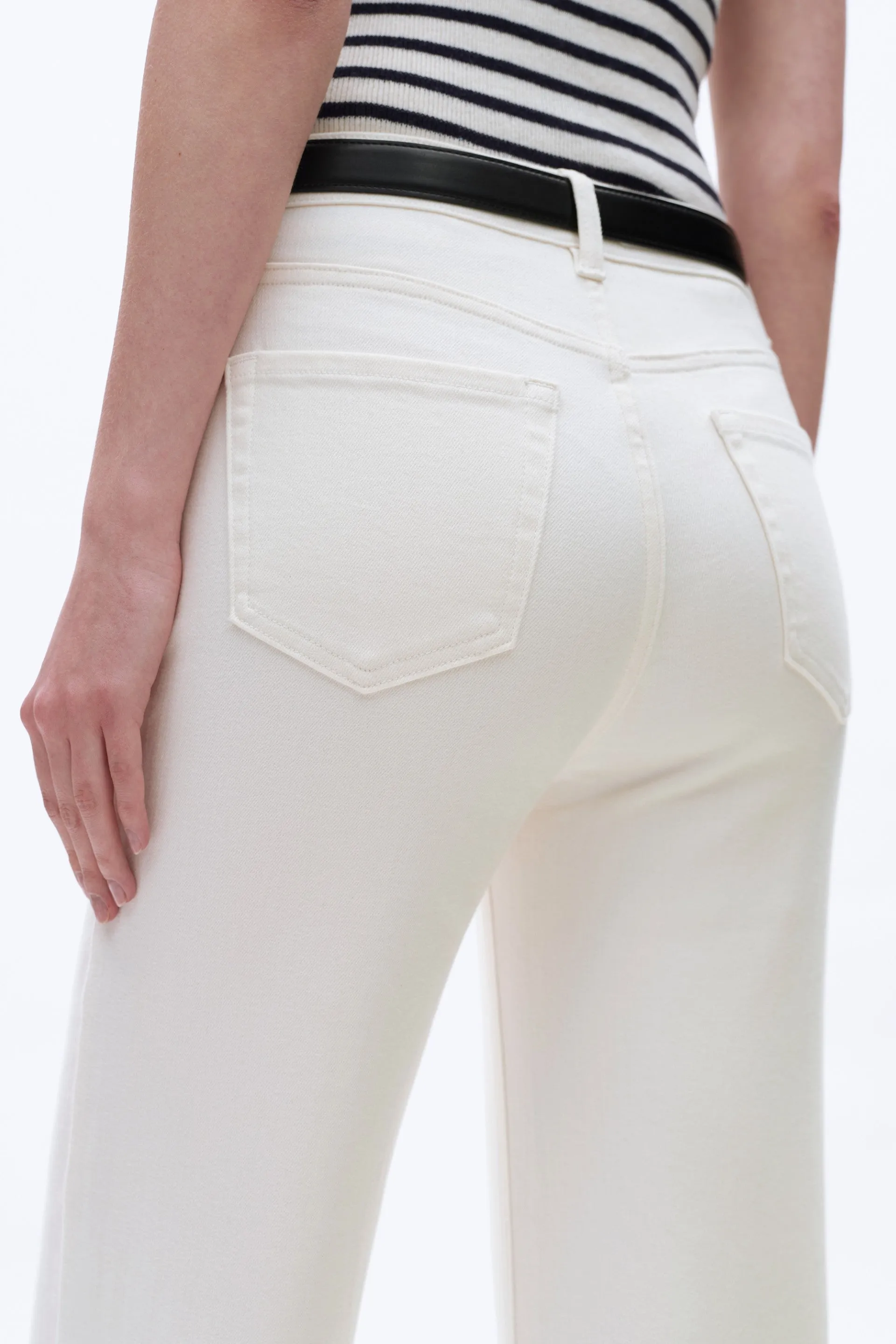 Bayeas High Rise Wide Leg Raw Hem Pant
