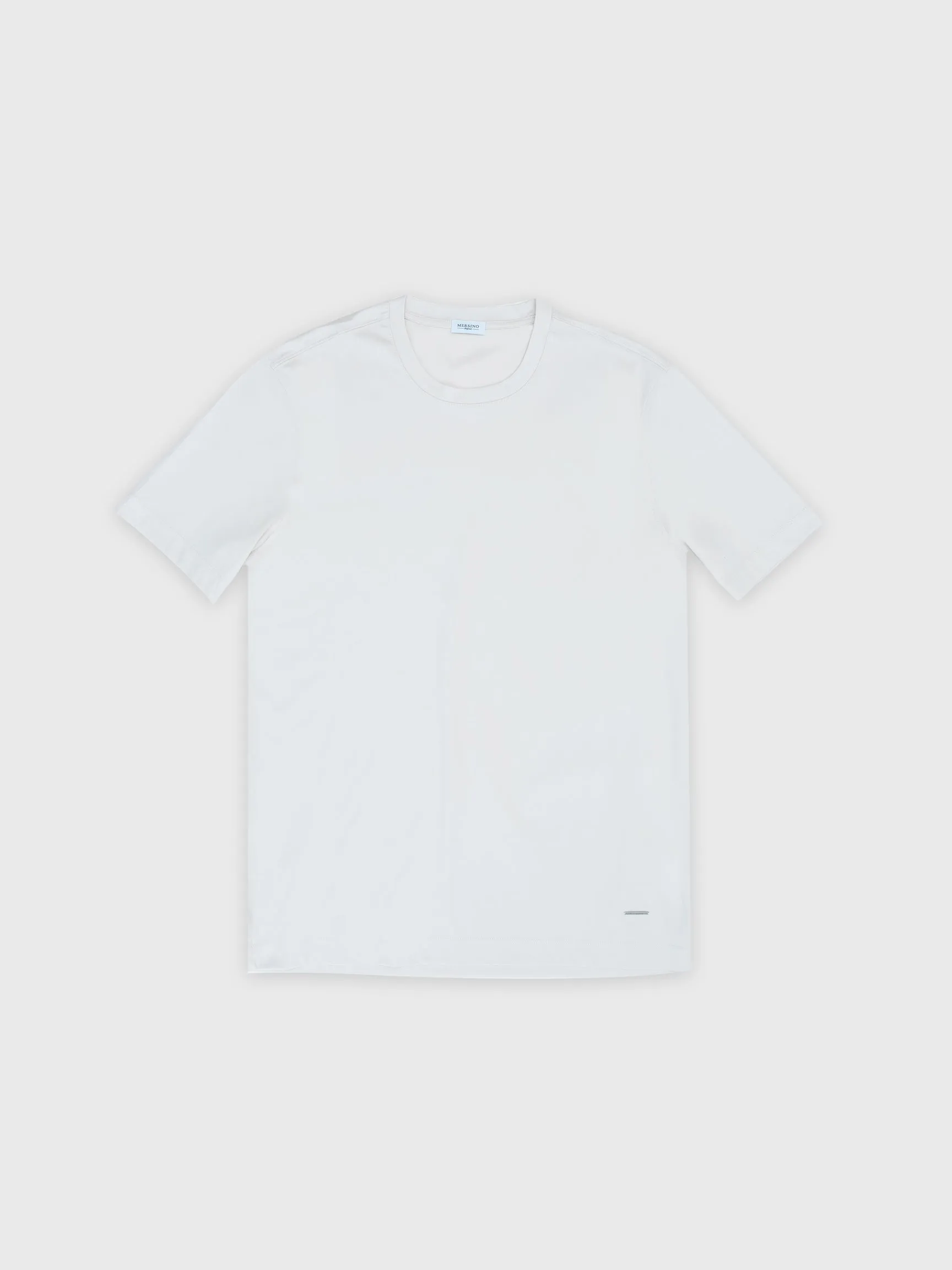 BEIGE SOFT MERCERIZED COTTON T-SHIRT