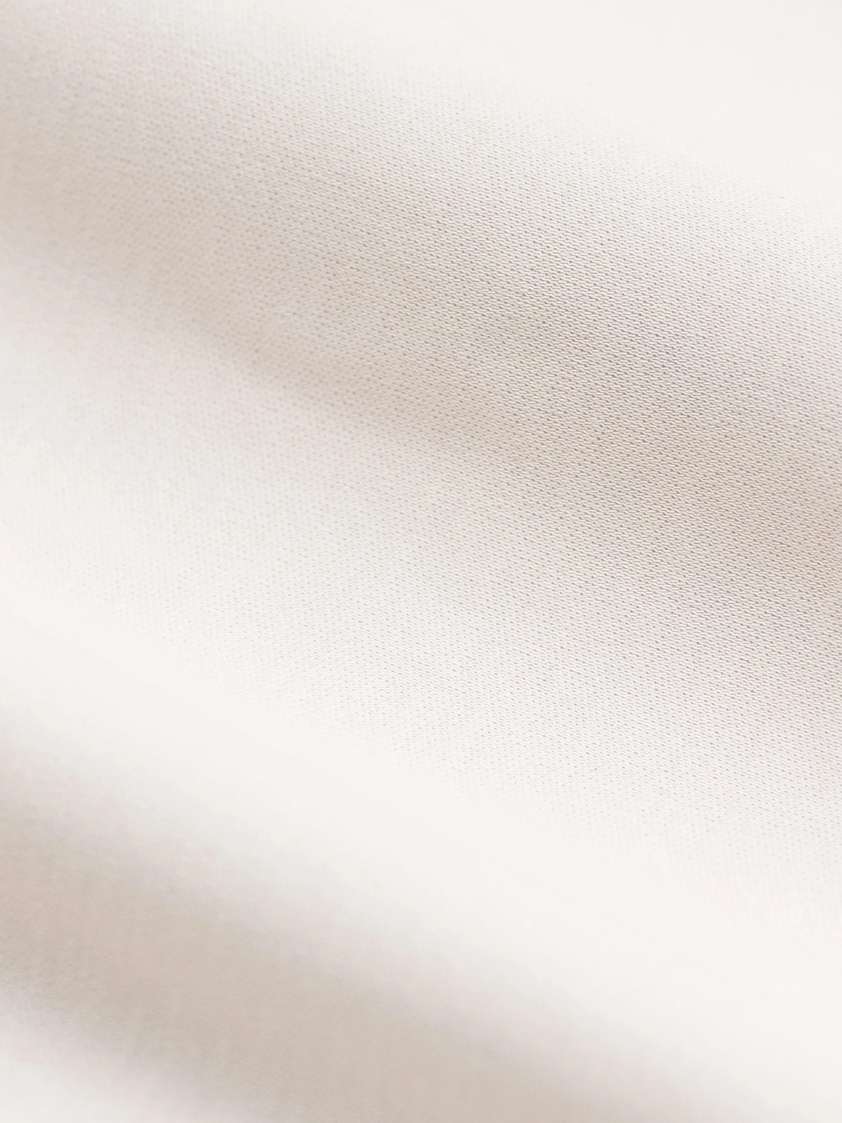 BEIGE SOFT MERCERIZED COTTON T-SHIRT