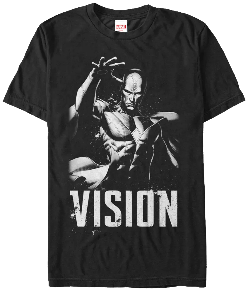 Black and White Vision Marvel Comics T-Shirt