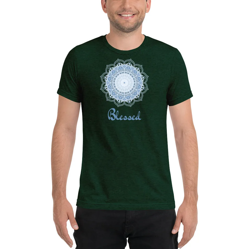 Blessed Mandala - Short sleeve t-shirt, comfy, soft, fitted look