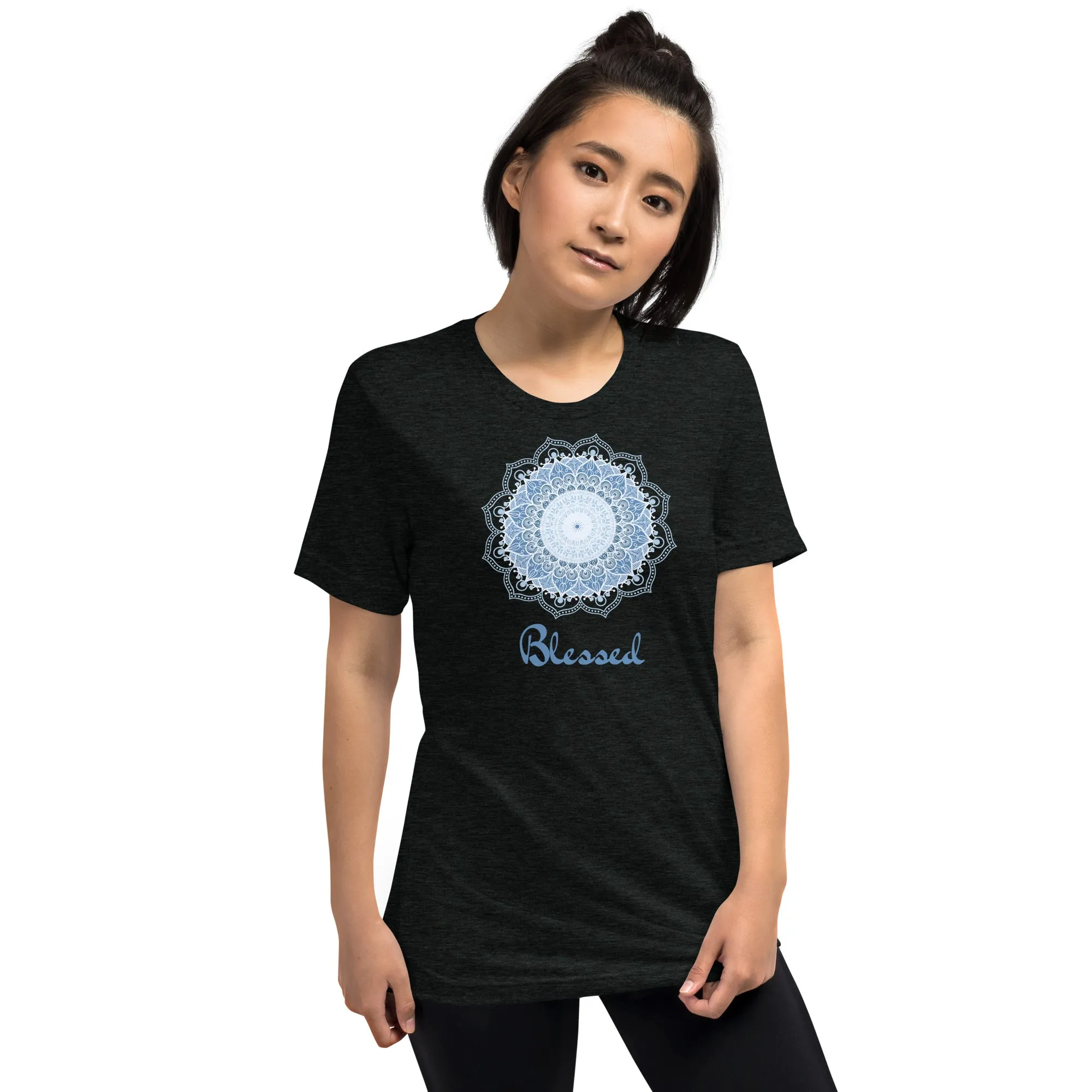 Blessed Mandala - Short sleeve t-shirt, comfy, soft, fitted look