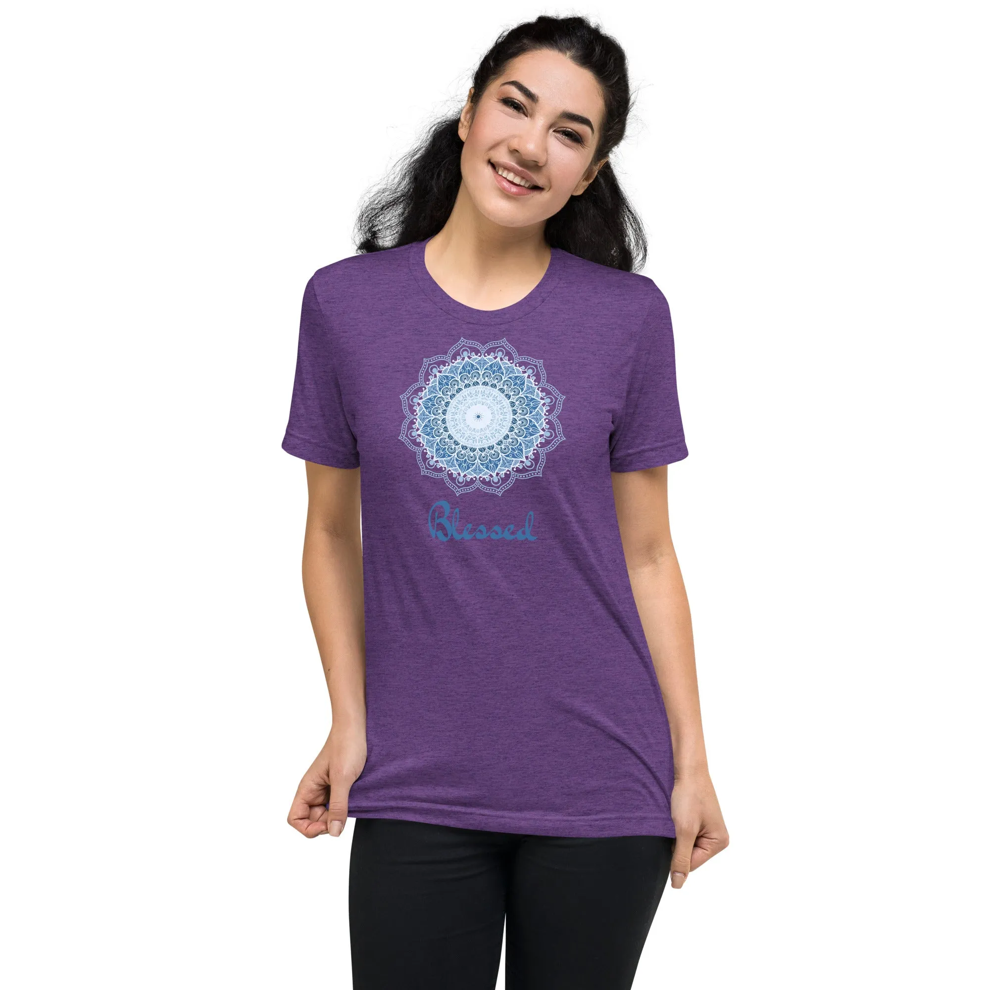 Blessed Mandala - Short sleeve t-shirt, comfy, soft, fitted look