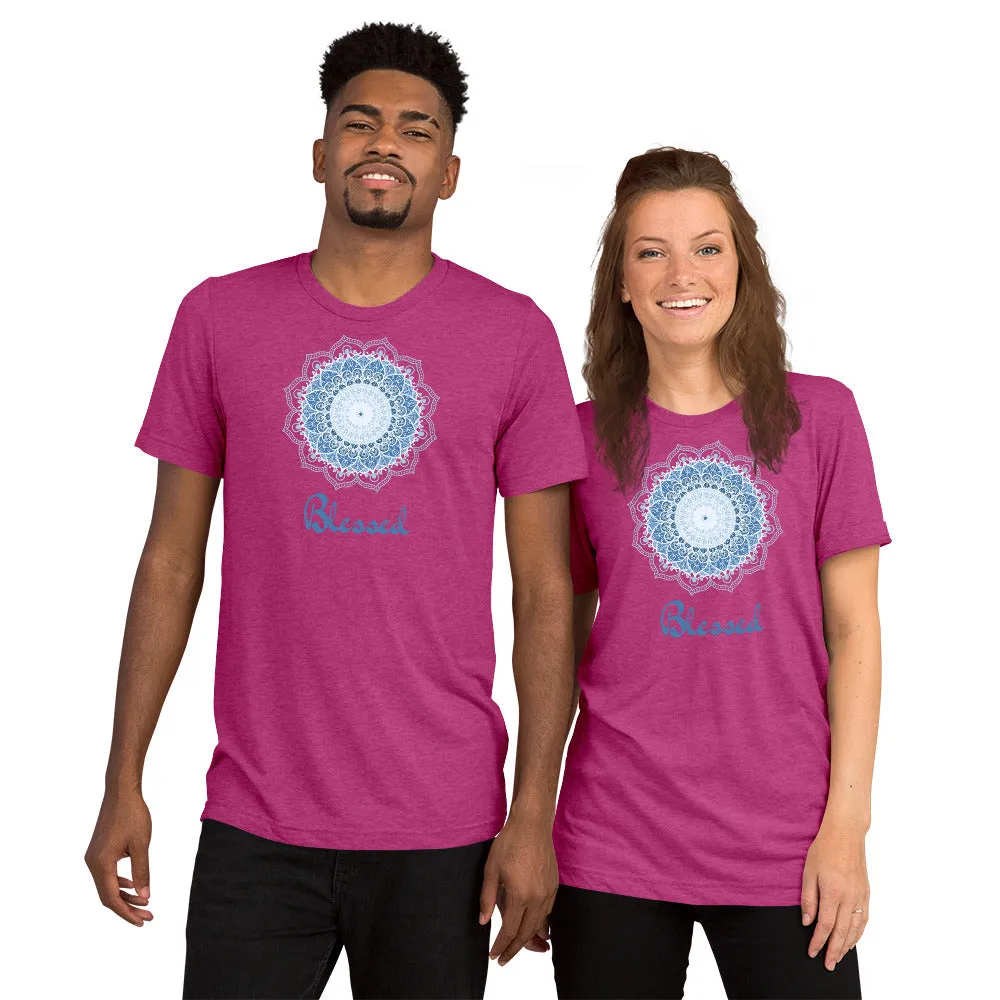 Blessed Mandala - Short sleeve t-shirt, comfy, soft, fitted look