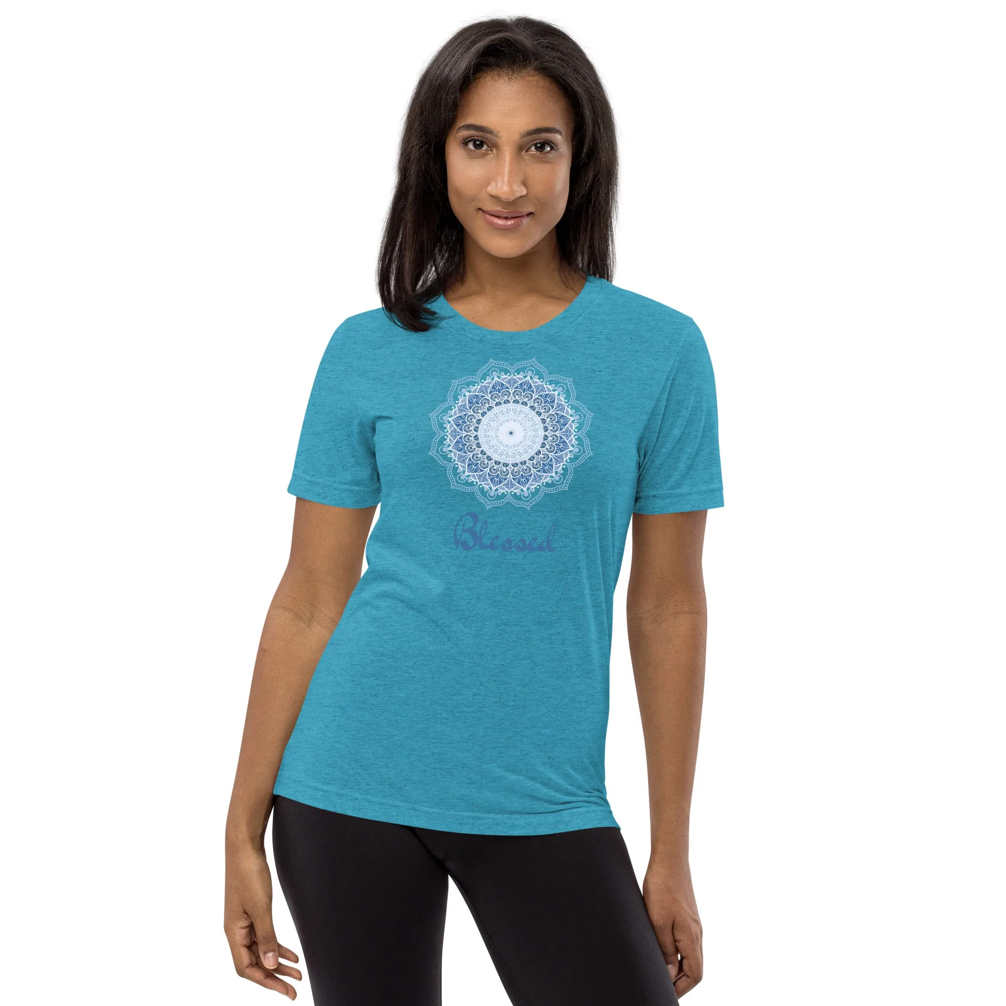 Blessed Mandala - Short sleeve t-shirt, comfy, soft, fitted look