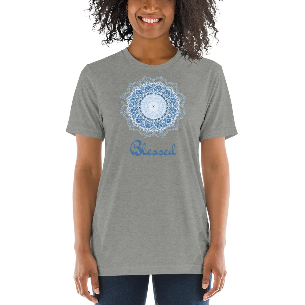 Blessed Mandala - Short sleeve t-shirt, comfy, soft, fitted look