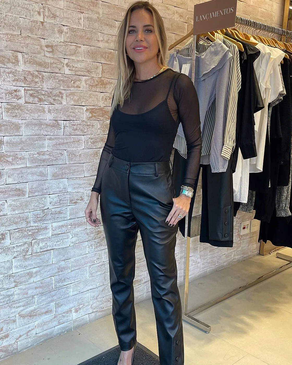 Brazilian Olivia Faux Leather Pants