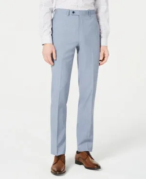Calvin Klein Mens Slim fit Dress Pants 32 / 30 Blue Solid