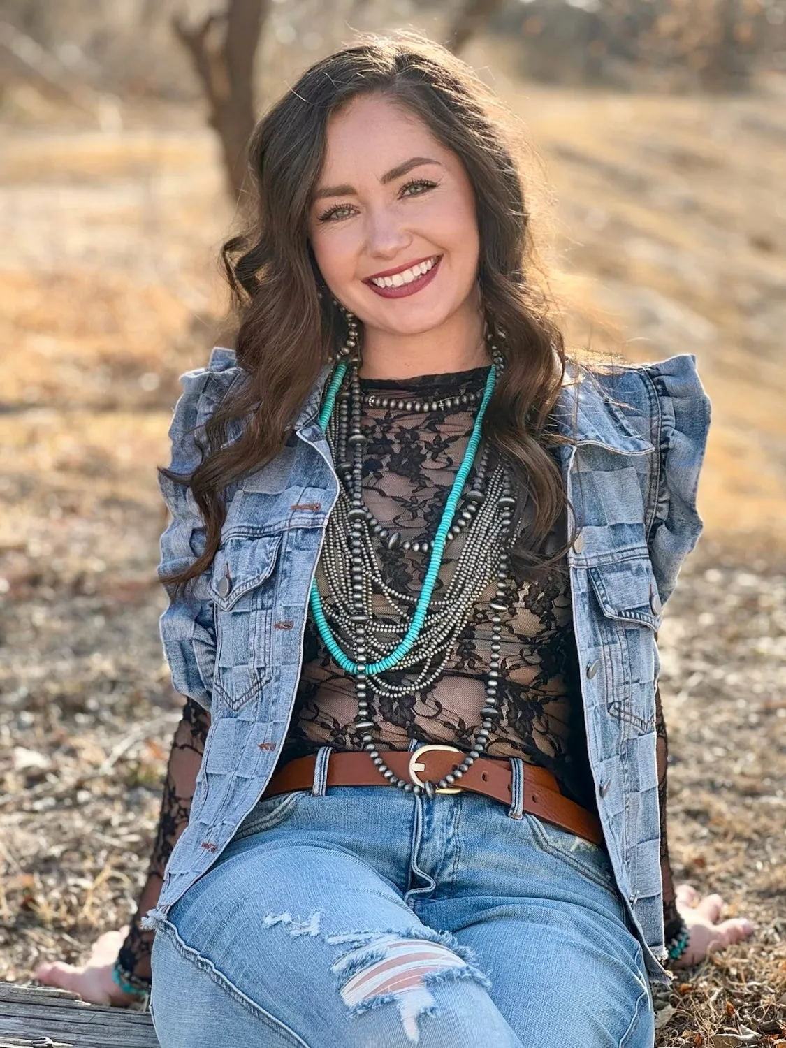 Carlie Black Lace Top