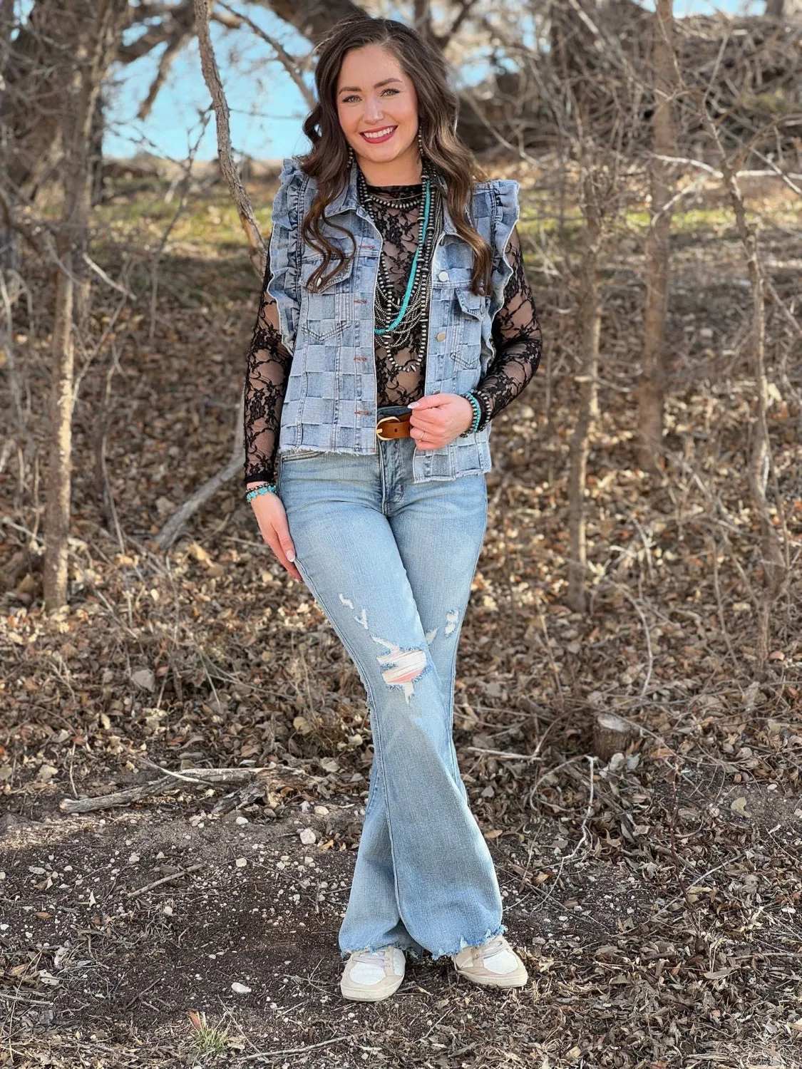 Carlie Black Lace Top