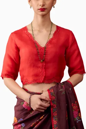 Celestial Scarlet Blouse