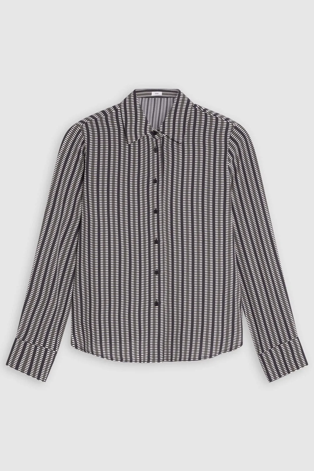CLOSED WOMENS VISCOSE CREPE BLOUSE - INDUSTRIAL GREEN