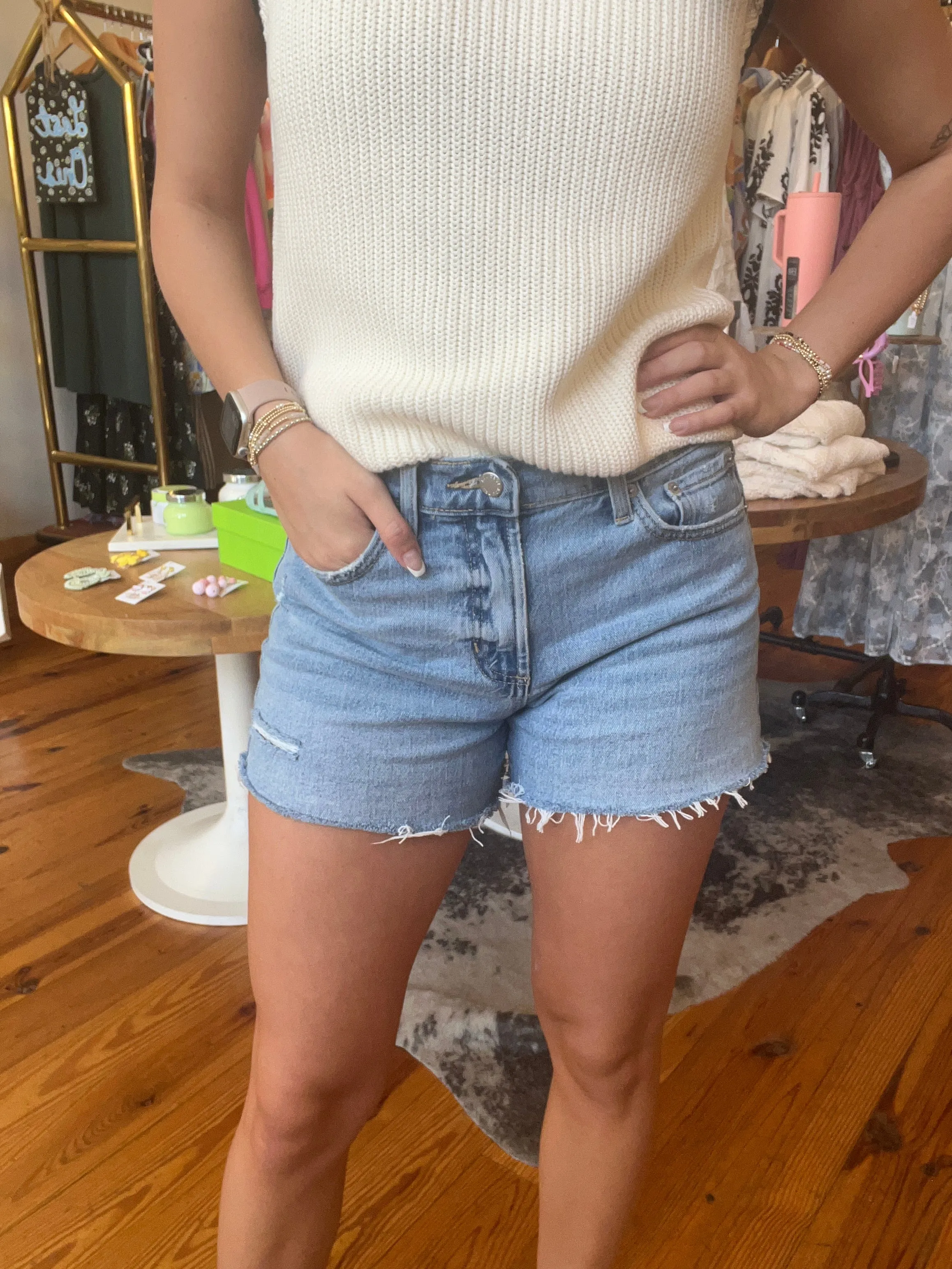 Cordie Stretch Fray Short