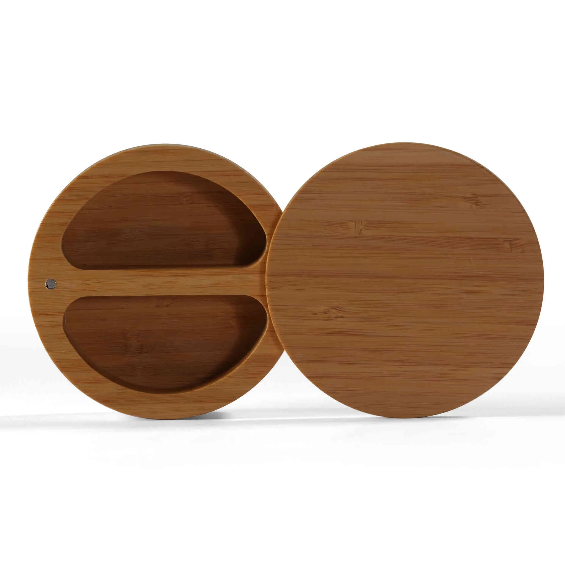 Cortesi Home Pinchi Natural Bamboo Salt and Pepper Herbs and Spice Box with Rotating Top