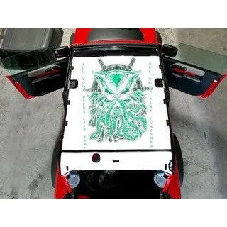 Custom Fit UV Resistant Sun Shade Cover With Nine Line Design