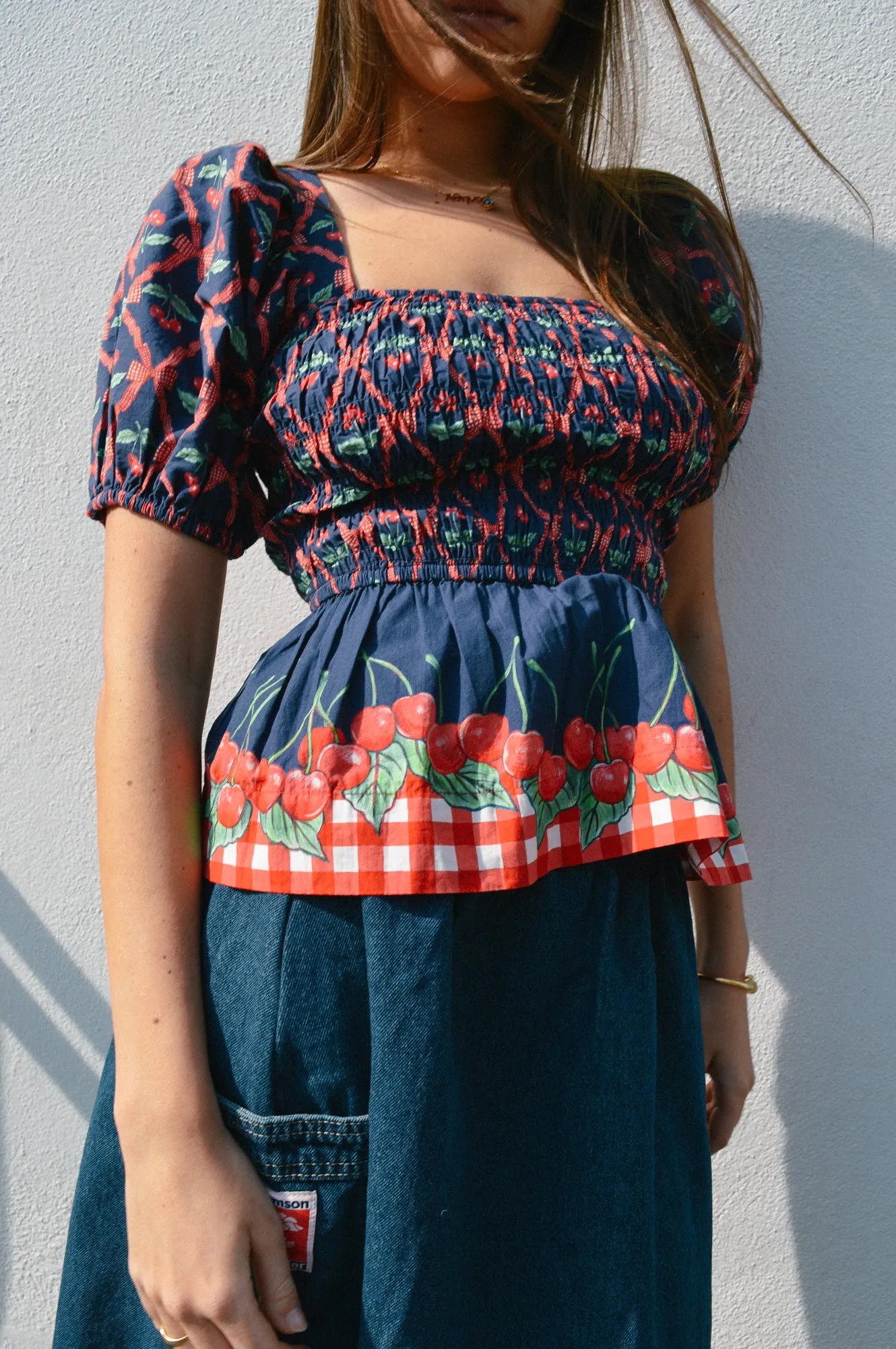 Damson Madder Allegra Cherry Pie Blouse