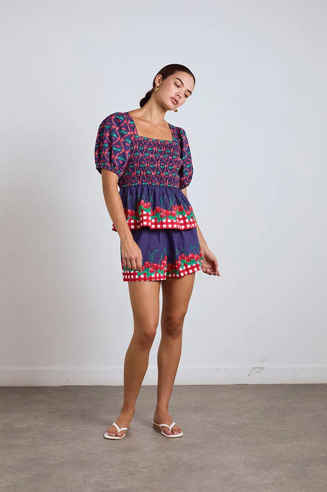 Damson Madder Allegra Cherry Pie Blouse