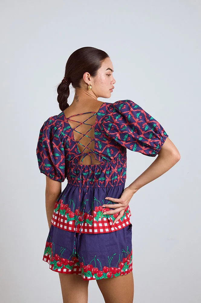 Damson Madder Allegra Cherry Pie Blouse