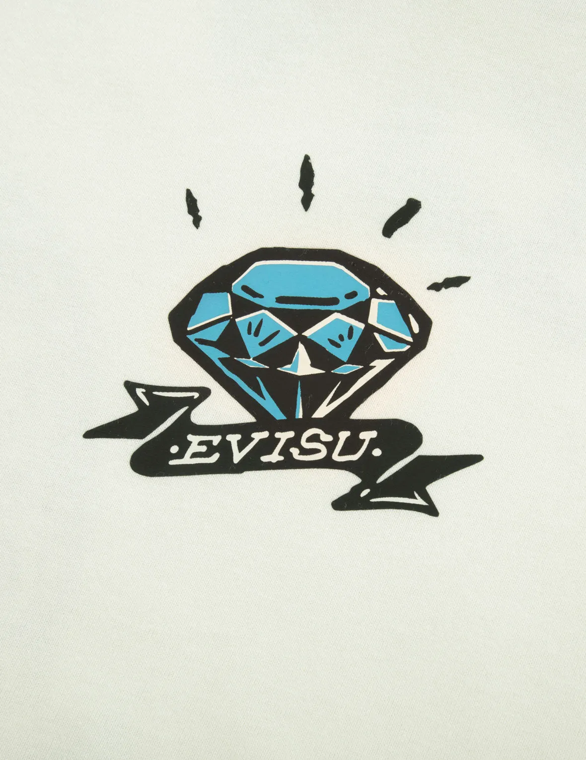 Diamond Daruma Print Loose Fit T-shirt
