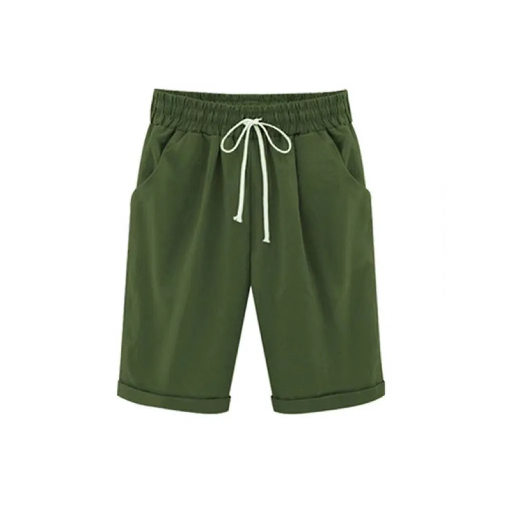 Doris Basic Solid Color Casual Short