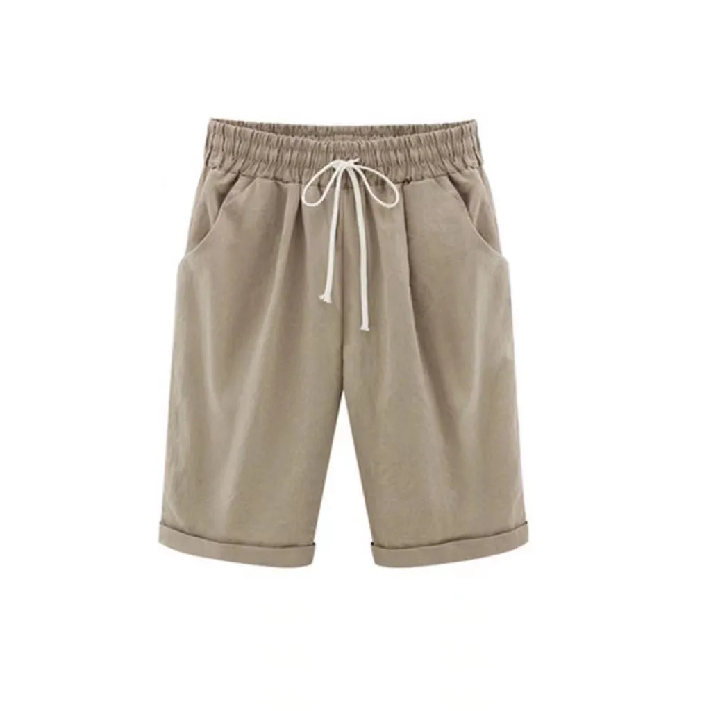 Doris Basic Solid Color Casual Short