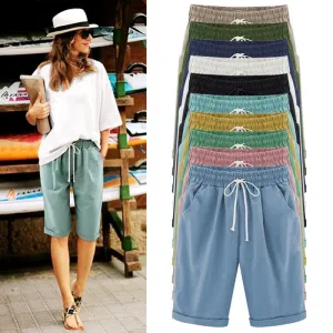 Doris Basic Solid Color Casual Short