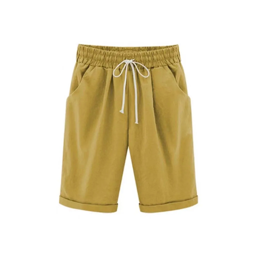 Doris Basic Solid Color Casual Short