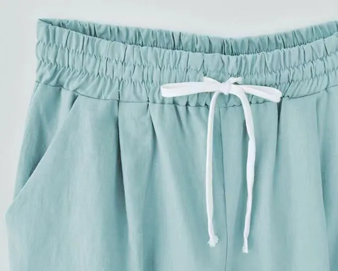 Doris Basic Solid Color Casual Short