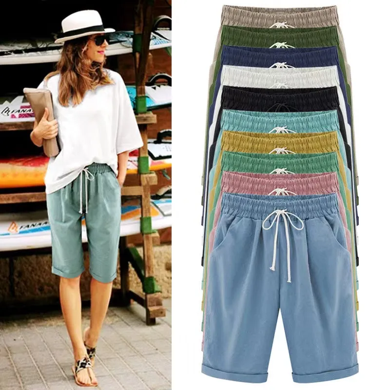 Doris Basic Solid Color Casual Short
