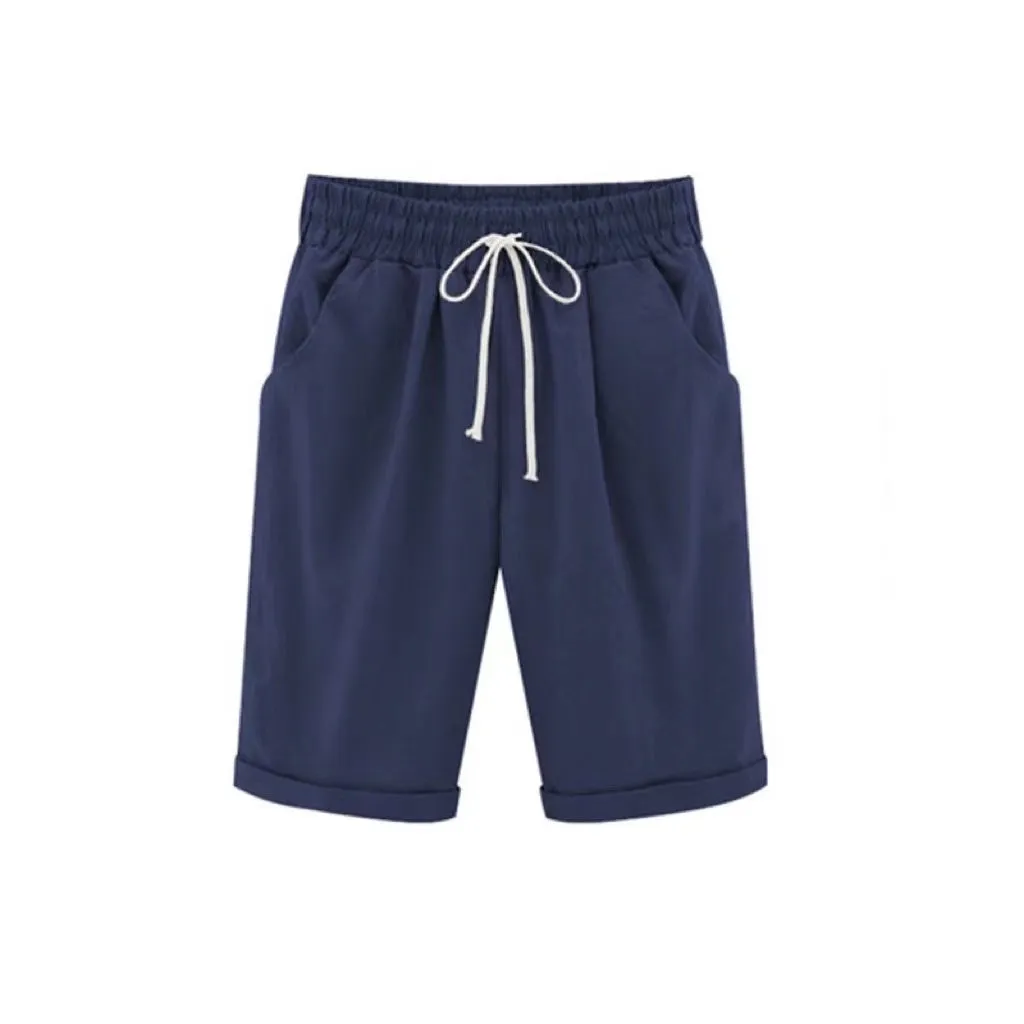 Doris Basic Solid Color Casual Short