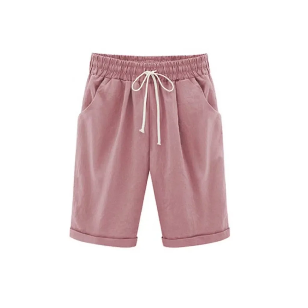 Doris Basic Solid Color Casual Short