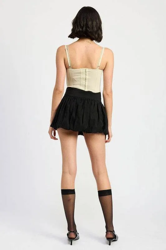 Emory Park Peekaboo Lace Corset Top