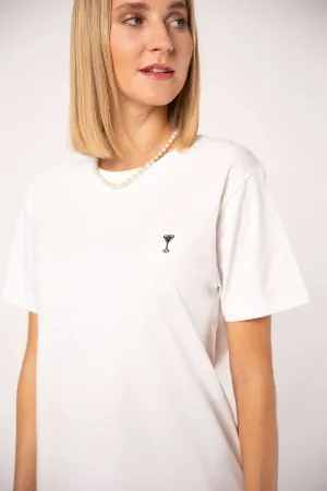 Espresso Martini | Besticktes Frauen Oversized Bio Baumwoll T-Shirt