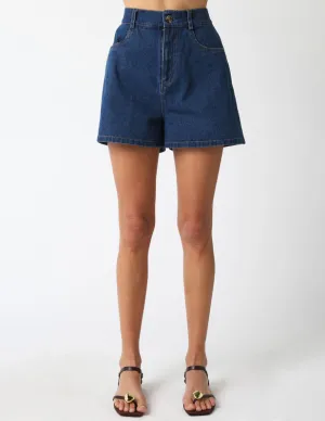 Ester Dark Denim High Rise Short