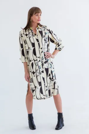 Evie Dress Abstract Print