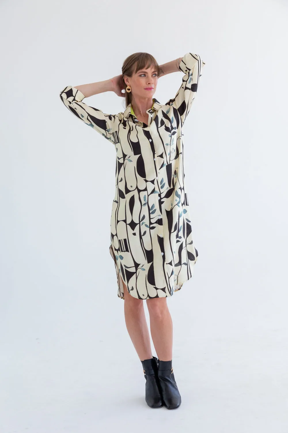 Evie Dress Abstract Print