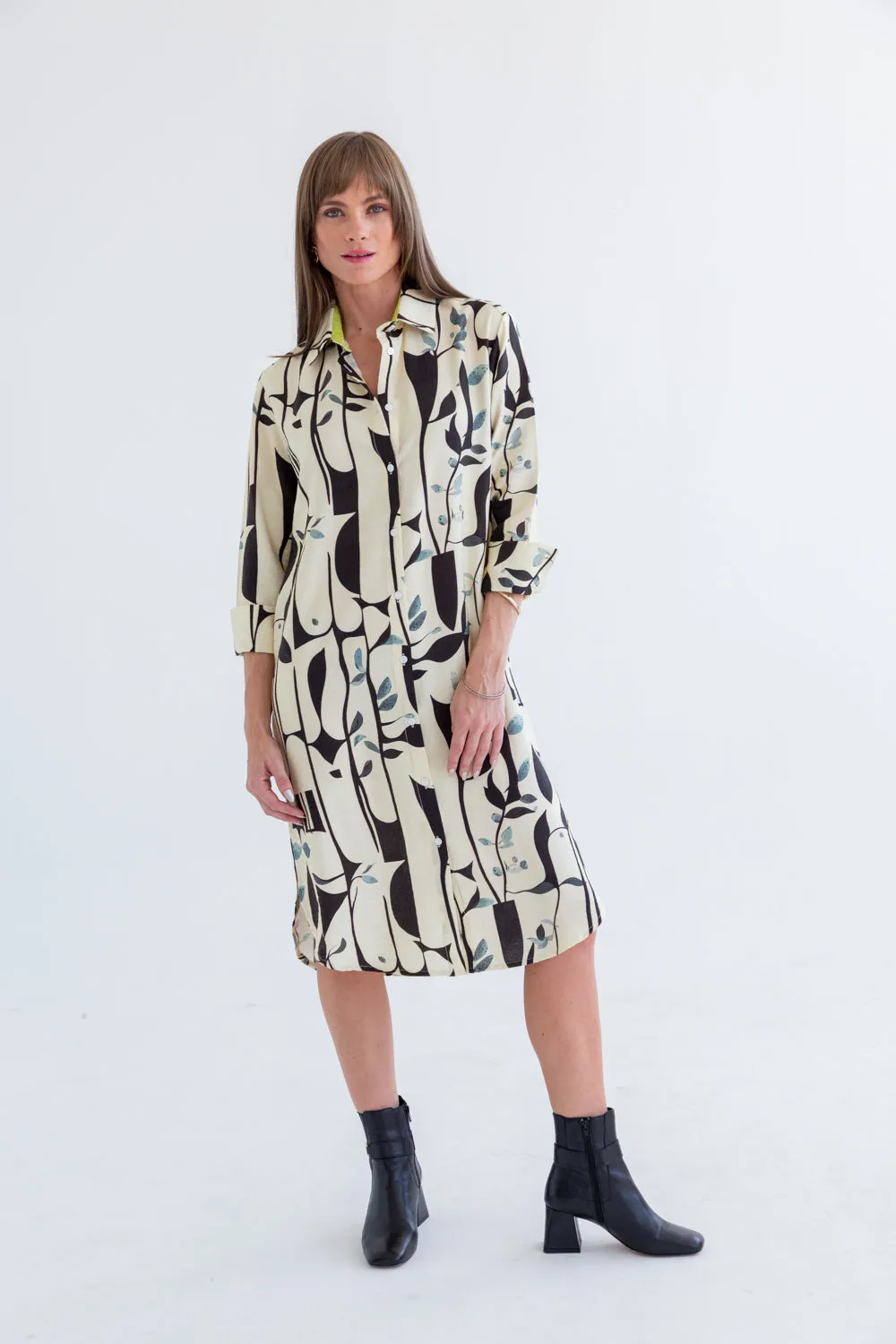 Evie Dress Abstract Print