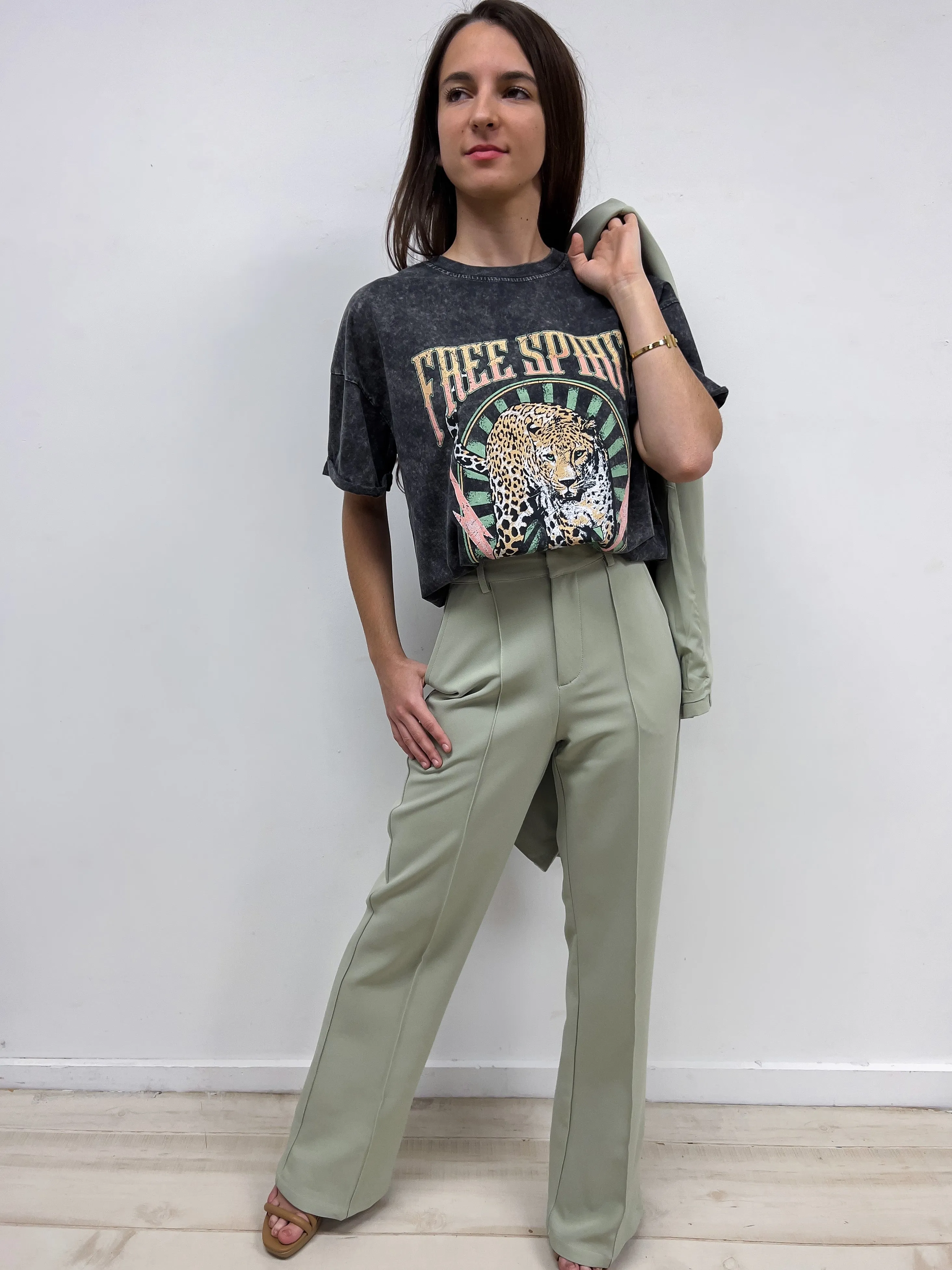 Feeling Fine Suit- Sand & Sage